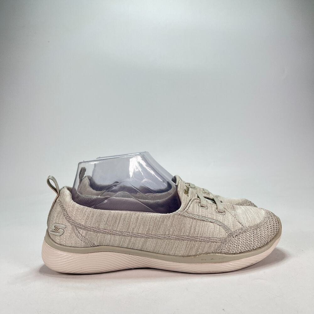 Skechers Microburst 2.0 Best Ever Taupe Slip On Shoes 23487 Women's Size 7.5